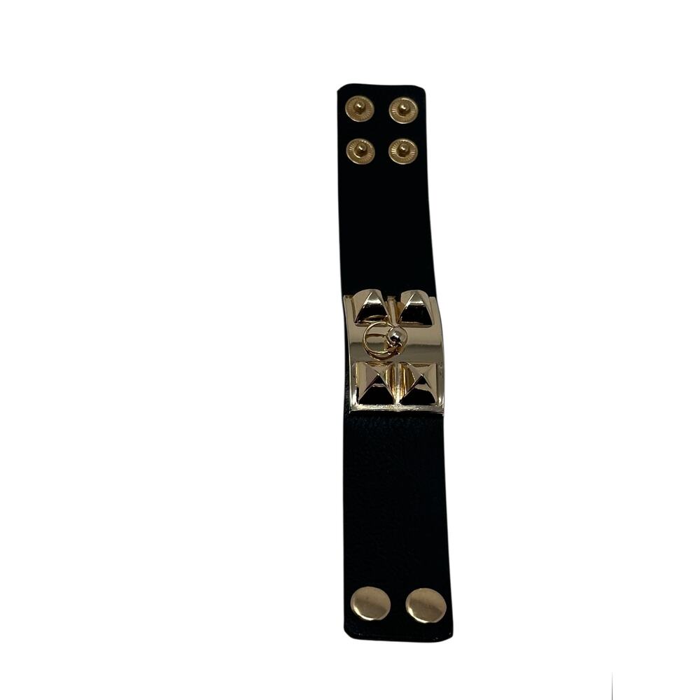 Fashion Jewelry black & Gold Ring Accent Bracelet - Picture 8 of 8
